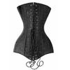 Filaeisi Long Steampunk Black 2XL Women's Corset, Style, Waist-Shaping, Simple,