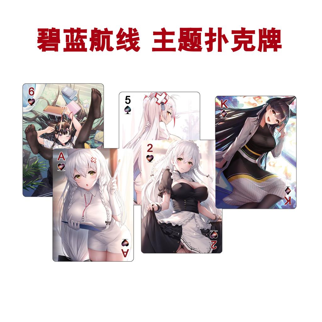 55st Azur Lane Speelkaarten Anime Cadeau Cartoon