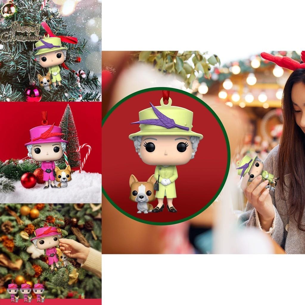 Exquisite Her Majesty Queen Elizabeth Ii Hanging Ornament For Christmas Tree