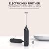 CIRCLE JOY Rechargeable Milk Frother with Stainless Steel Stand, Handheld Milk Frother, Electric
