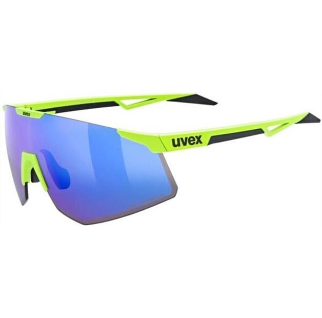Uvex Pace Perform S CV Cycling Glasses Yellow Blue Lenses