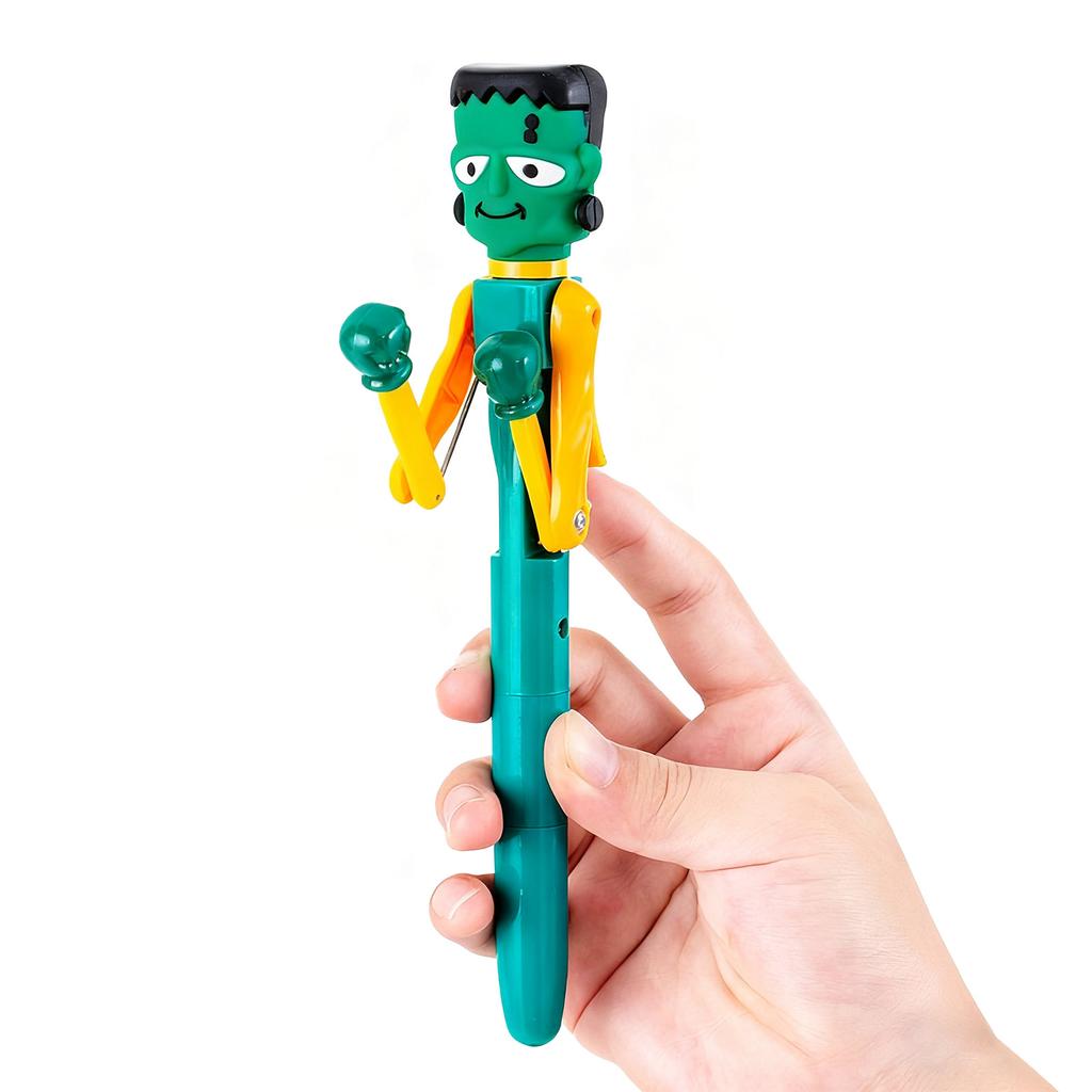 Novelty Boxing Pen Stress Relief Fidgets Toy Cartoon Punching Pen Daily Stress Relief Moments Gag Gifts Fun