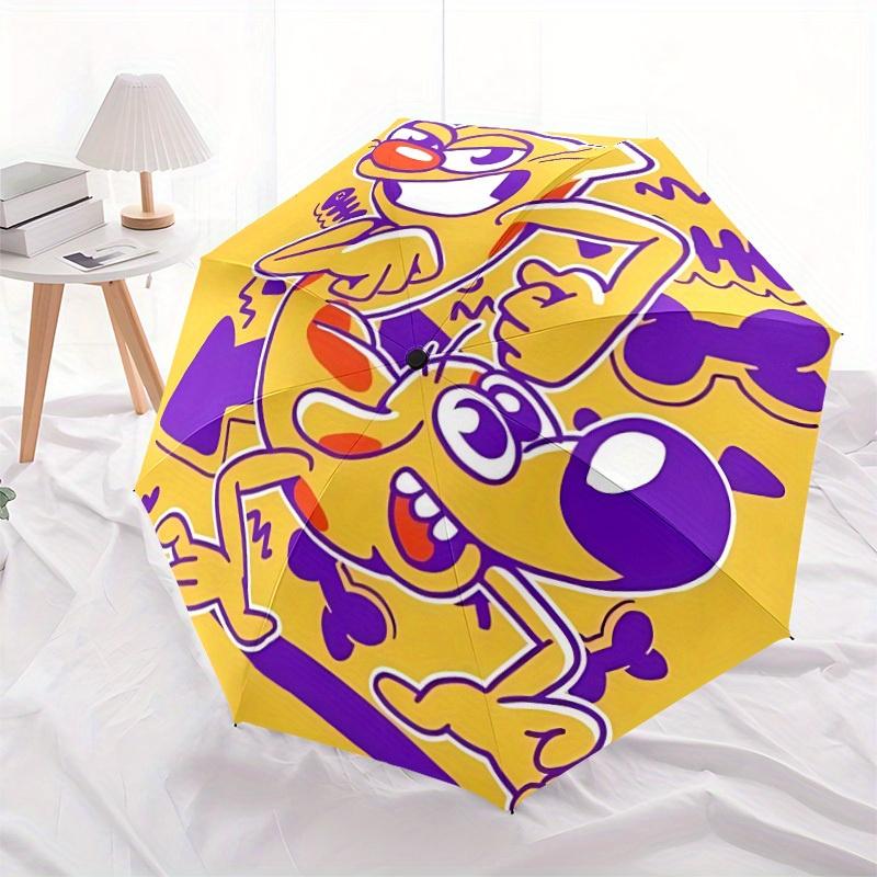 CatDog Home Essential Cute Cartoon Umbrella, Portable Folding Umbrella Suitable for All Seasons a0821085