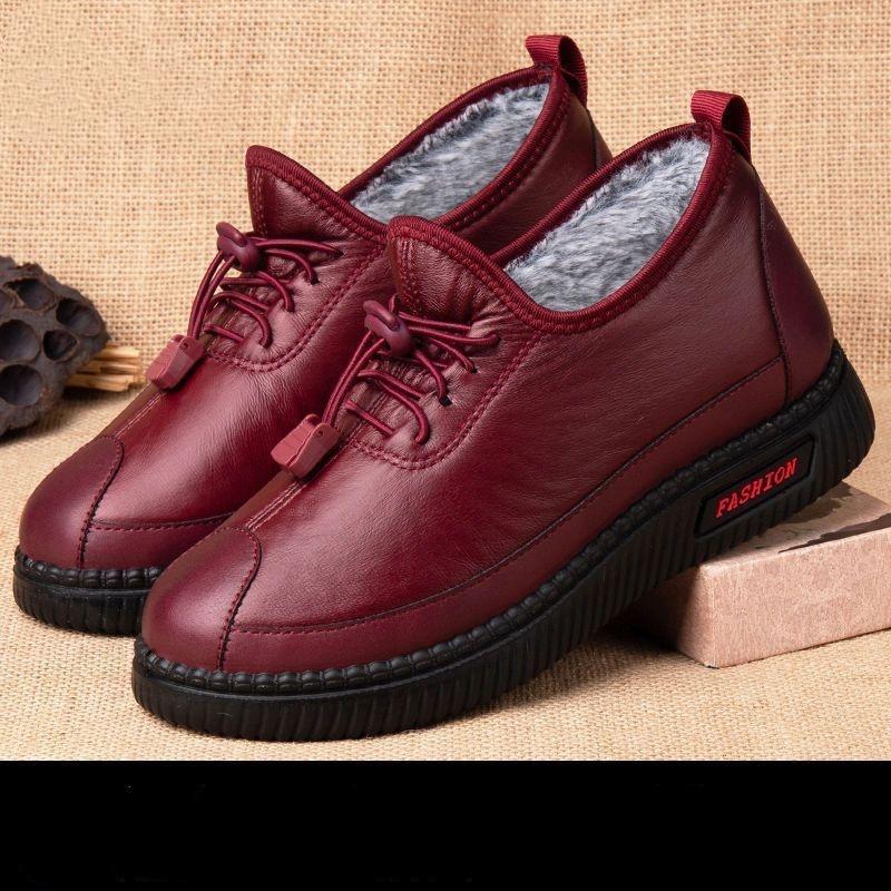 Alte Pekinger Baumwollschuhe, Warme Winterschuhe aus Stoff, Wasserdichte, weichsohlige, rutschfeste Baumwollschuhe für ältere Menschen, Damen