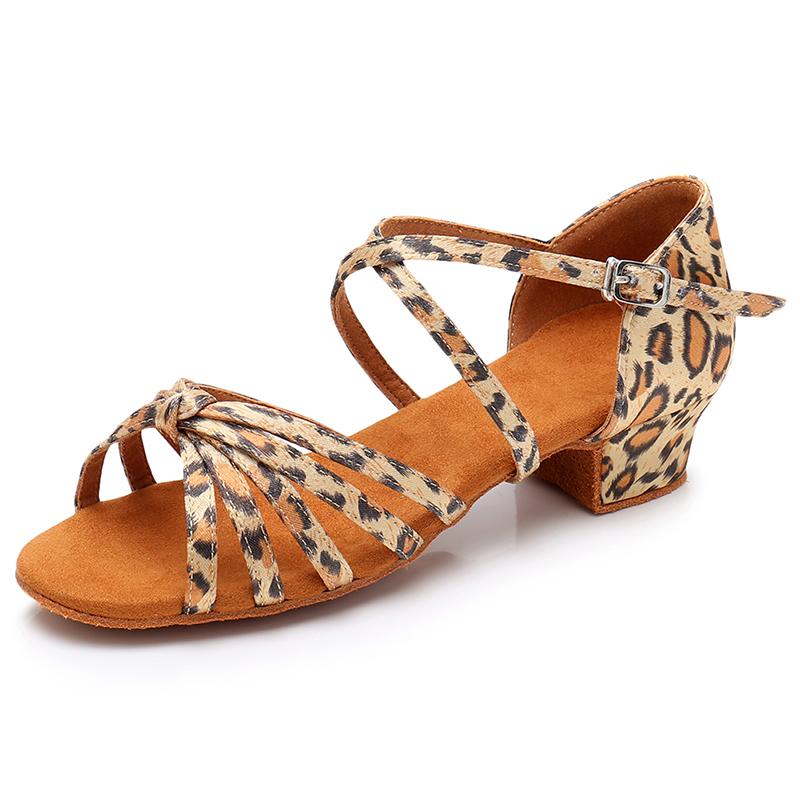 Scarpe da Ballo da Sala a Tacco Basso 3,5 cm per Bambine Ragazze Scarpe da Ballo Latino Salsa per Donne Ragazze