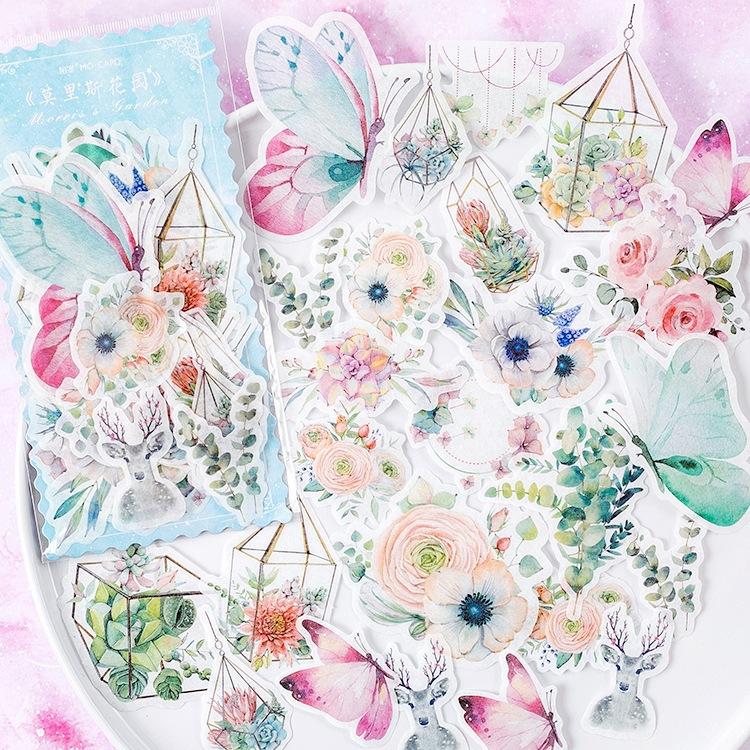 60pcs Vintage INS Stickers Pack Creativity Decorative Collage Hand Account Diary Stick Labels Junk Journal Scrapbooking Material