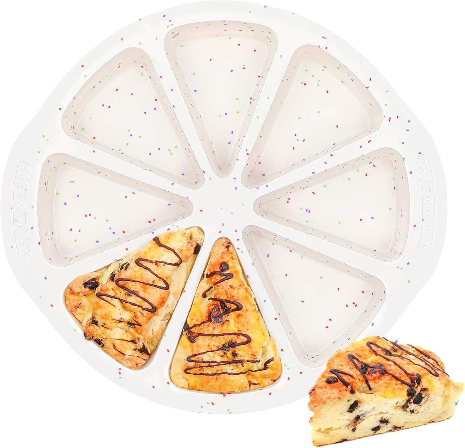 

Scone Pan with Metal Reinforced Frame, 8-Cavity Non-Stick Food-Grade Mini Scone Pans for Baking, United States