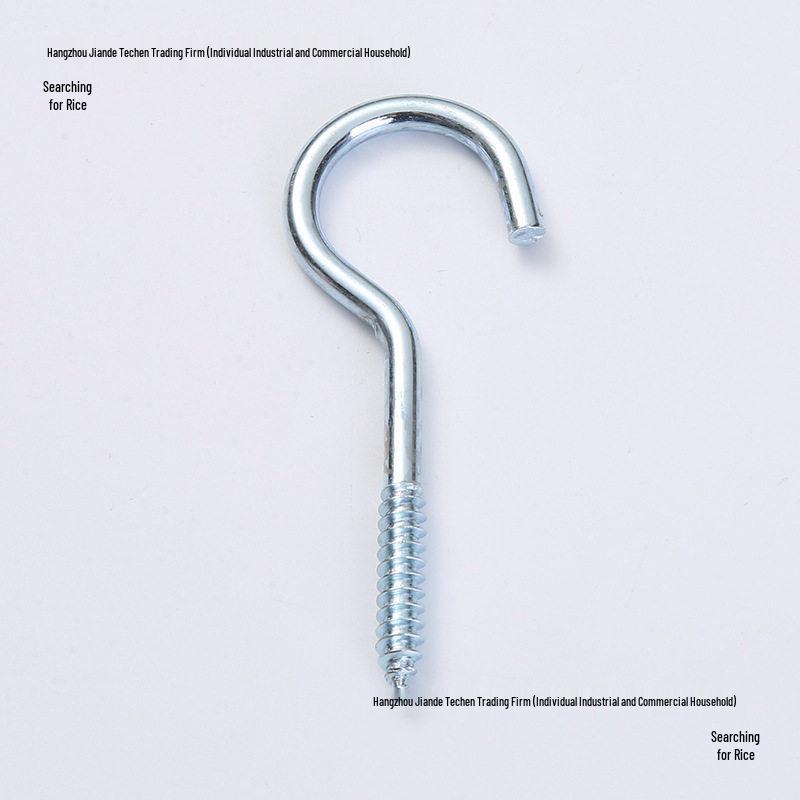 Sheep Eye Nail Hook with Ring, Self-Tapping Wood Screw, 9-Shaped Question Mark Lamp Hook for Windows.