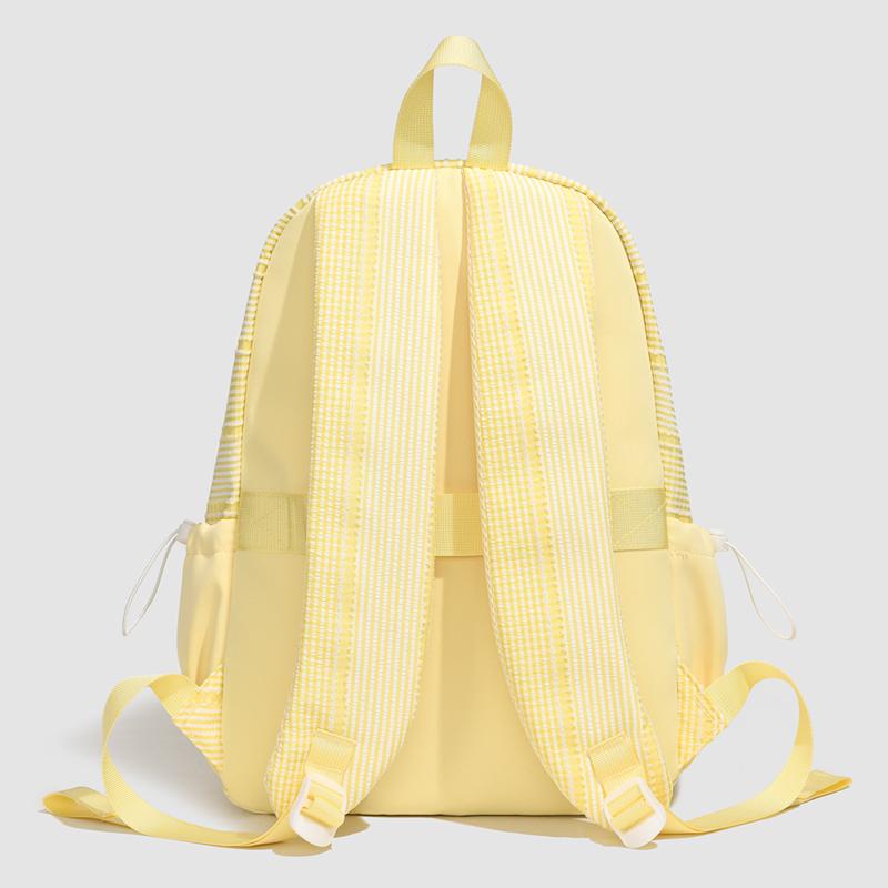 Gestreifter Schülerrucksack Damen Leichter Rucksack mit großem Fassungsvermögen