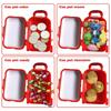 Santa Claus Snowman Elk Elf Cartoon Trolley Case Christmas Candy Box for Dollhouse Festival Theme Decoration
