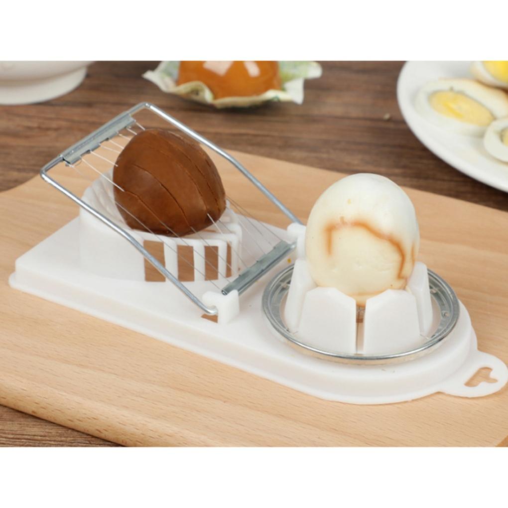 Küchen-Doppel-Eierschneider (Weiß) Eierschneider