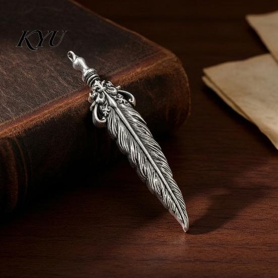 Accessorio da bavero da uomo 1/2 pezzi Spilla con piuma vintage per uomo, Gioielli in lega color argento, Spilla decorativa retrò per colletto di camicia, Badge decorativo per abiti, borse, cappelli, sciarpe, abiti