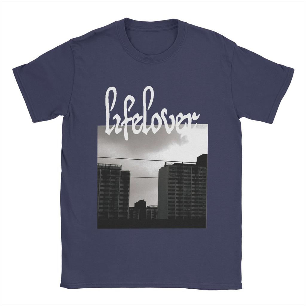Men Lifelover Black Metal Depressive Rock T Shirts Pure Cotton Tops Vintage Short Sleeve Crewneck Tee Shirt Gift Idea T-Shirt