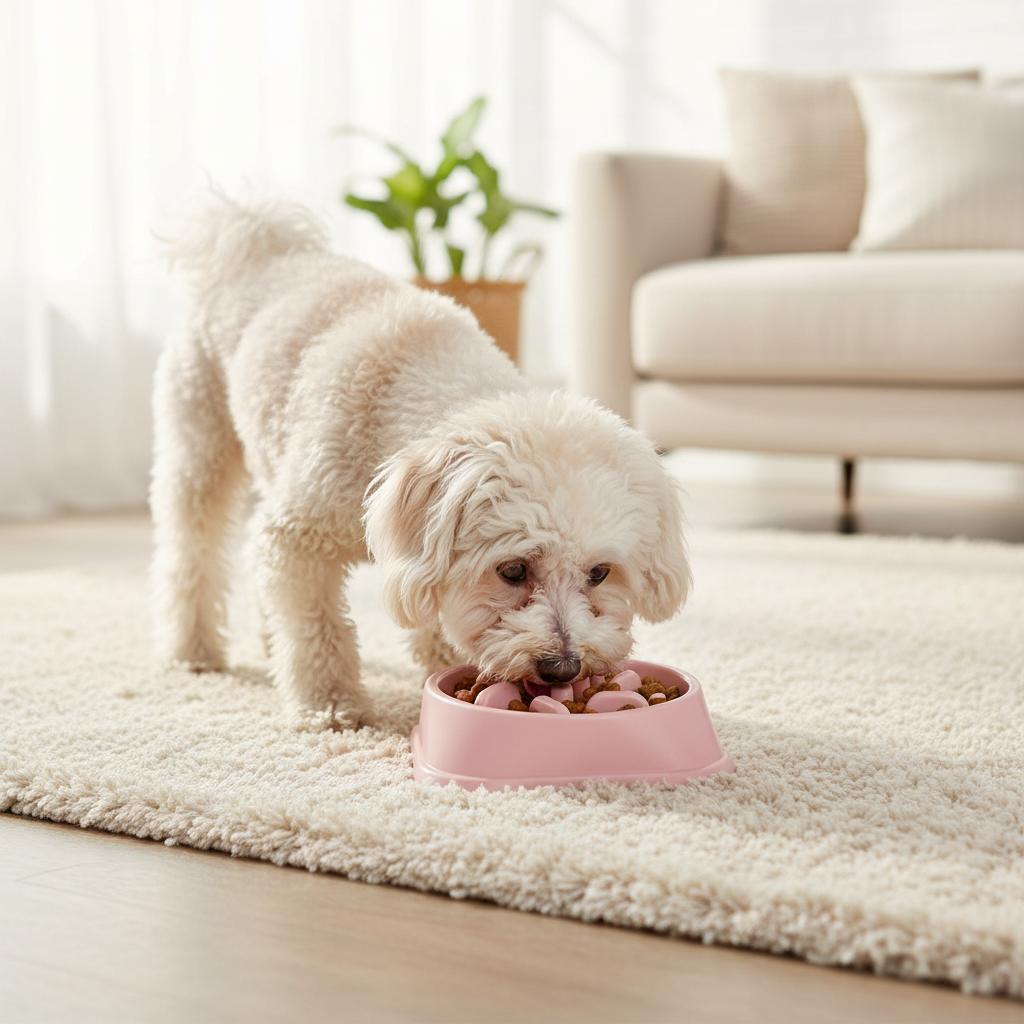 Non-Slip Dog Slow Feeder Bowl Anti-Choking Pet Food Bowl for Dogs Cats Puppy Interactive Feeding Dish