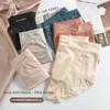 Plussize Ladies Summer Light Luxury Satin Sexy Lace Ice Silk Breathable High Waisted Briefs