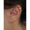 3pcs Set EAR CUFF Earrings Crystal Cartilage Ear Ring Fake Clip On Cuff Zircon+