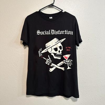 Social Distortion συναυλία περιοδείας ροκ μουσικής κοντομάνικο μαύρο μπλουζάκι KV38703 Unisex T-Shirt