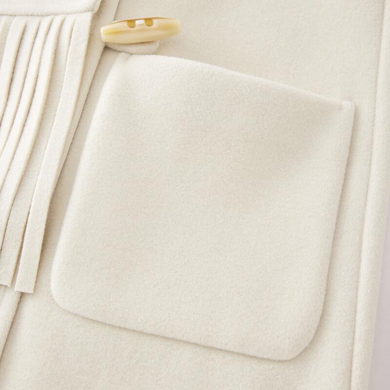 IEF Petite French Style Wool Blend Long Coat