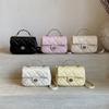 Handheld Solid Color Square Single Shoulder Crossbody Bag Women Fashion Gift