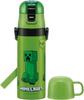 Skater Water Bottle Drink Cup Drink Minecraft Design Stainless Sports Water Bottle Kids' 2-Way (Direct 470ml, 430ml) - - Steel, Insulated,