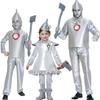 Halloween Tin Man Costume: Adult Male Iron Suit from Wizard of Oz for Stage Performance
