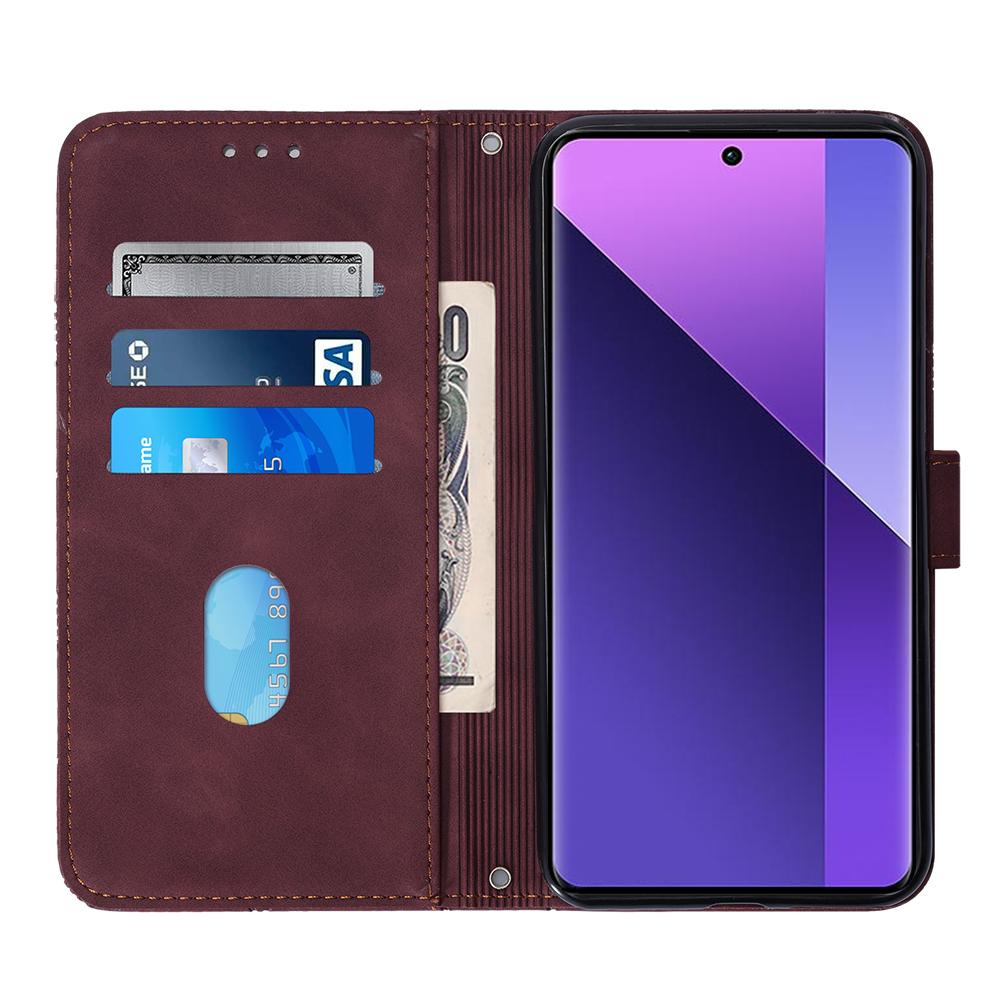 For Xiaomi Redmi Note 13 Pro+ 5G Leather Case with Hand Strap Wallet Stand Phone Cover