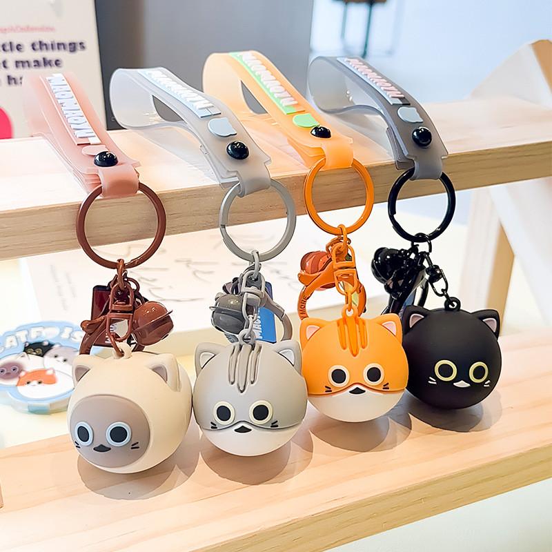 Cat Vibrant Cartoon Fish Keychain Playful Pvc Material Perfect For Cat Themed Gifts