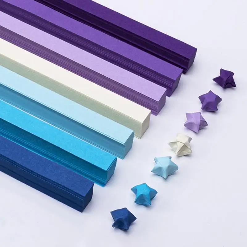 540Pcs Animation Lucky Star Decoration Paper Vivid Paper Stars Origami Diy Arts Origami Paper Strips Fold Hand Crafts Toys