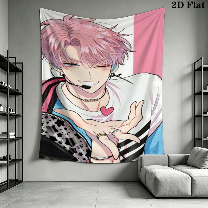 Tamon's B Side Wall Tapestry Aesthetic Wall Hanging Printed Fabric Blanket Decorative Tapestries for Bedroom Living Room Home Decor