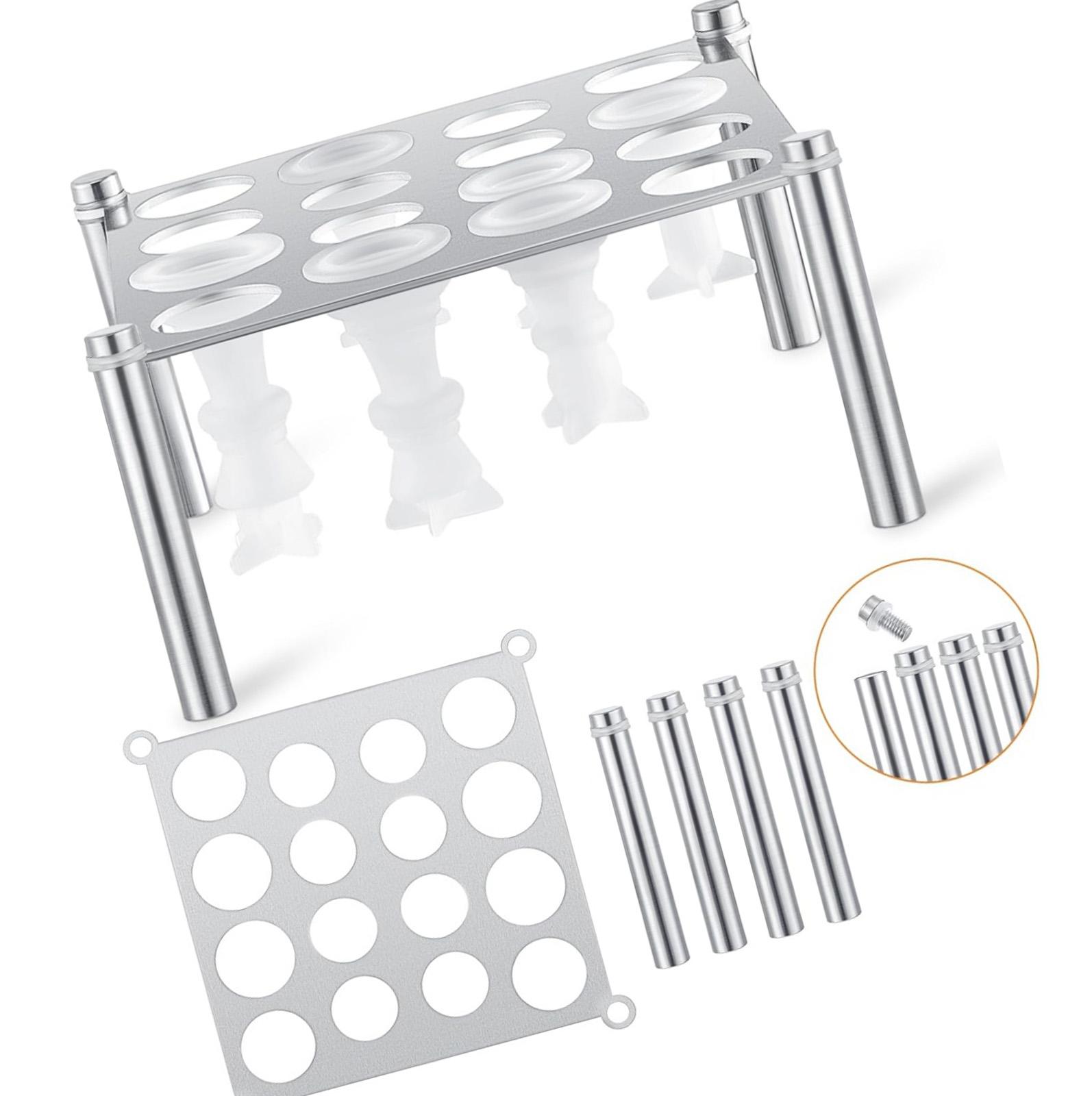 

Прочная железная подставка для форм для шахматных фигур, прозрачный держатель для силиконовых форм для шахматных фигур, элегантная витрина и решение для домашнего хранения