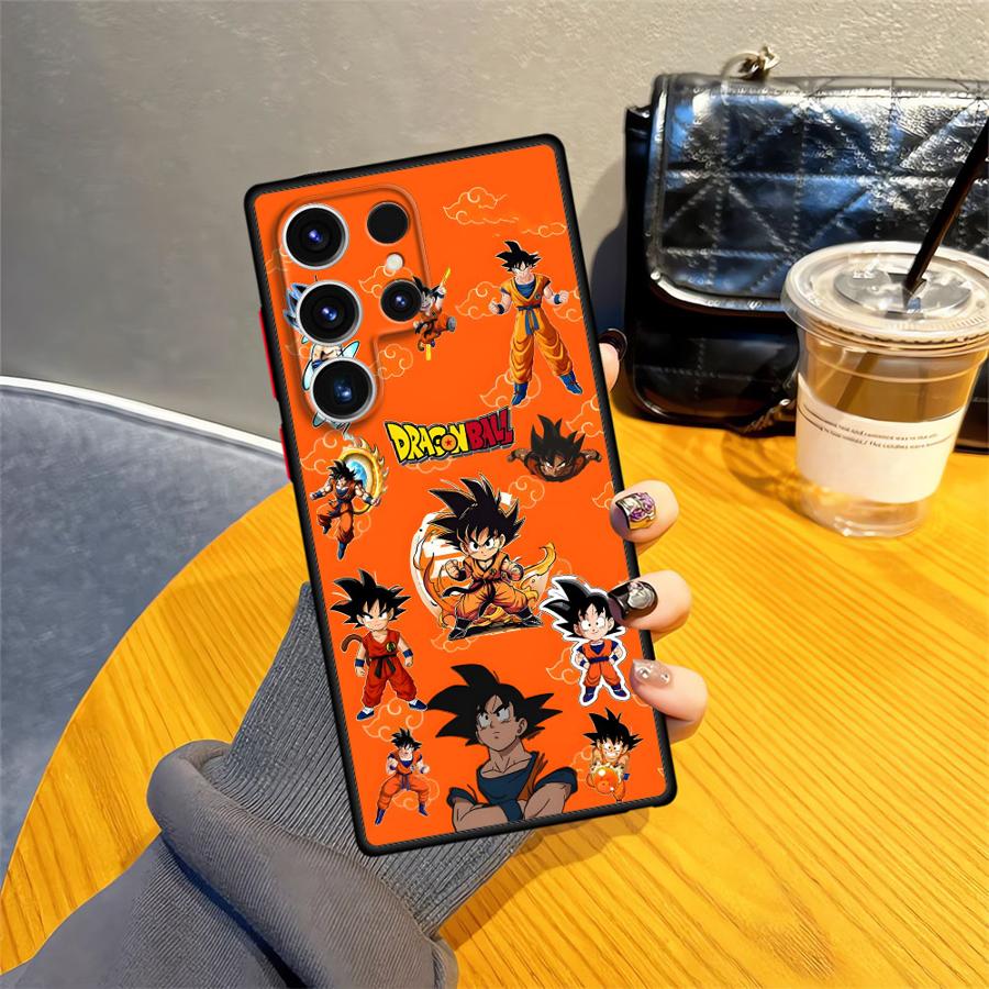 Case for Samsung Galaxy S10 S23 Ultra S22 Plus S21 S9 S25 Edge S24 FE S20 Back Phone Cover Dragon Ball Goku Logo