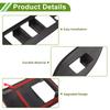 FUELHOOD Door Window Switch Bezel Compatible with Toyota New Voxy Set of ABS Wood Grain Finish Cover, ZWR90W, 4,