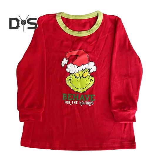 2ks/sada Vánoční rodinný pyžamový set Ladící vánoční noční prádlo Rodinný sváteční noční set Kreslený design Pár Oblečení