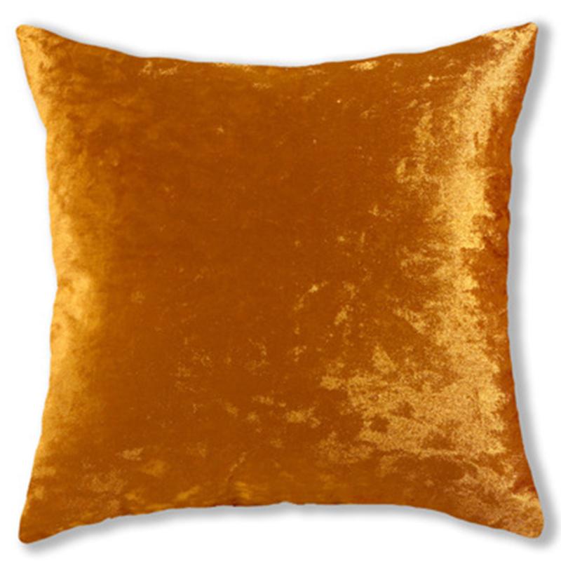 Наволочка в скандинавском стиле, бархатная серебряная домашняя подушка с ледяным дроблением, 45X45, декоративные подушки, блестящие наволочки 45x45 cm оранжевый