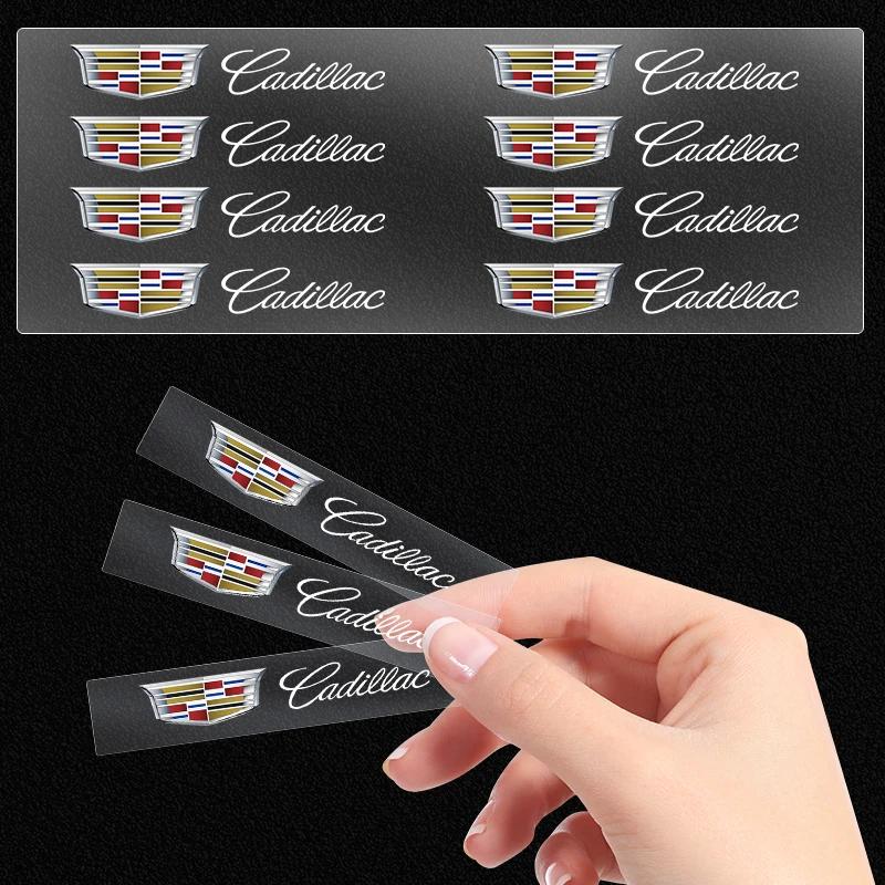 1/2/5/10Pcs Car Logo Car Door Handle Anti Scratches Stickers for Cadillac ATS BLS CT4 CT6 CTS ESCALADE STS XLR XT4 XT5 XTS SLS