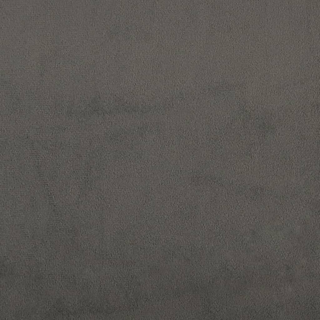 Vidaxl Zagłówek Uszak, Ciemnoszary, 183X23X78/88 Cm, Aksamitny