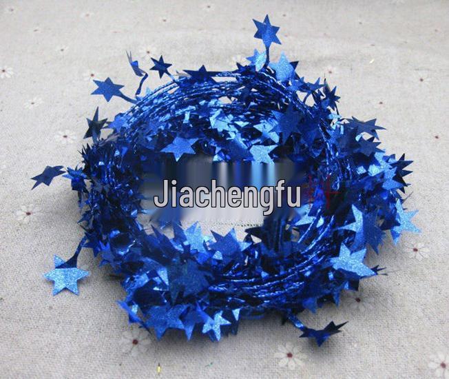 7.5m Five-Pointed Star PVC Color Ribbon Strips for DIY Craft and Festival Decoration