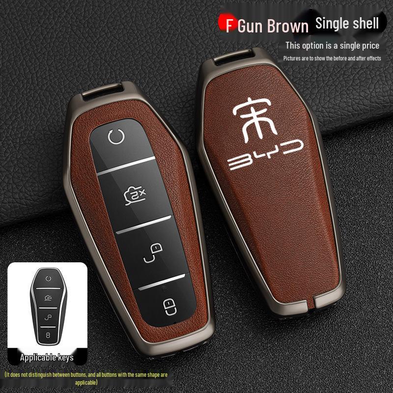 BYD Song Tang Max G5 Surui E5 Sirui G6 Qin Car Metal Key Case - Creative Shell Buckle for Old Models