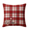 Elk Deer Christmas Pillow Cover Linen Xmas Tree Pillowslip Snowman Pillow Cover  Living Room Sofa