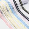 5Meters 1.2CM Multi-color Double-layer Fungus Double Lotus Leaf Edge Pleated Elastic Lace Underwear Children's Clothing Cuff Decoration Lace