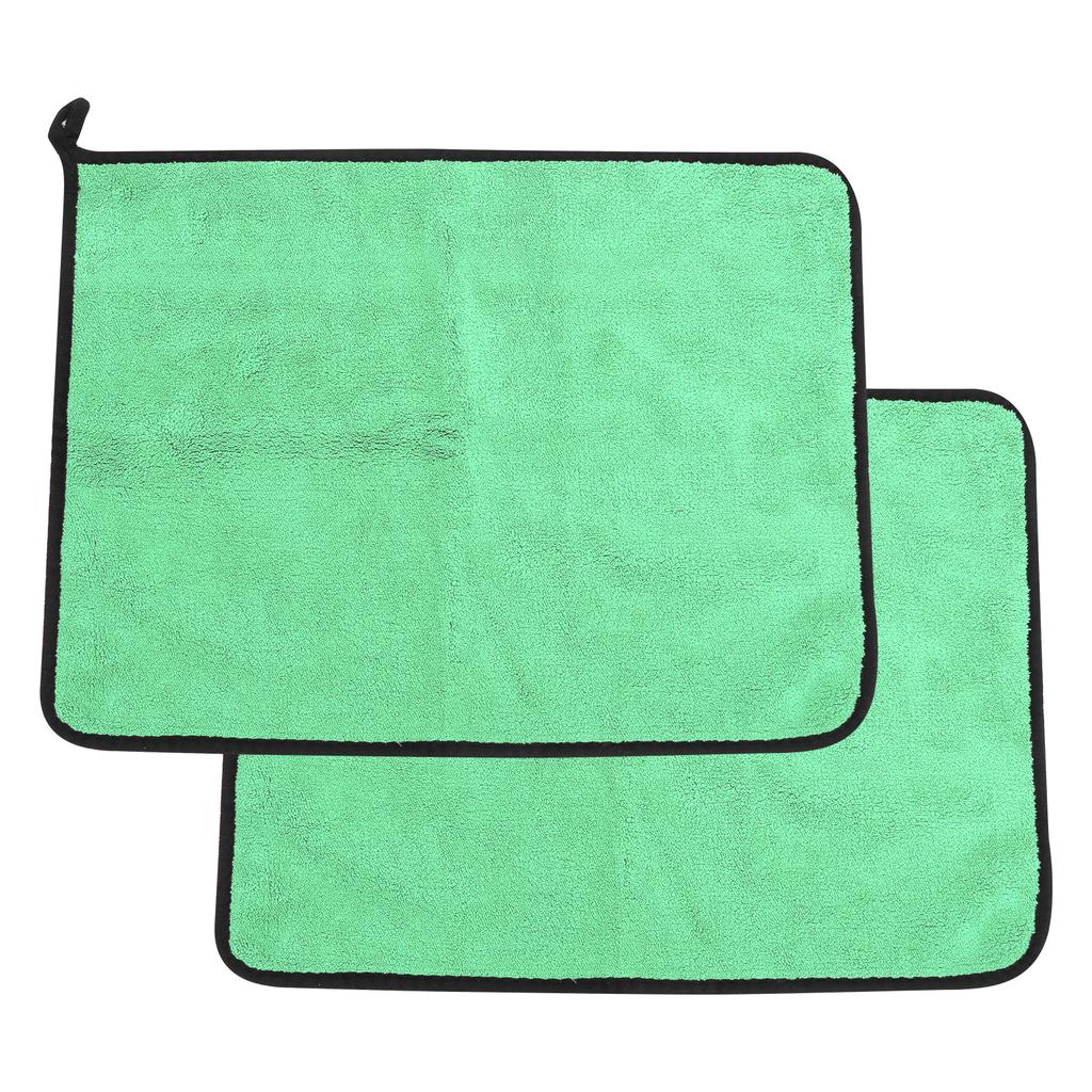 Cotton Fishing Towel Thickening Water Absorption Double Sided Color Towel Fishing Accessory(Green Gray )