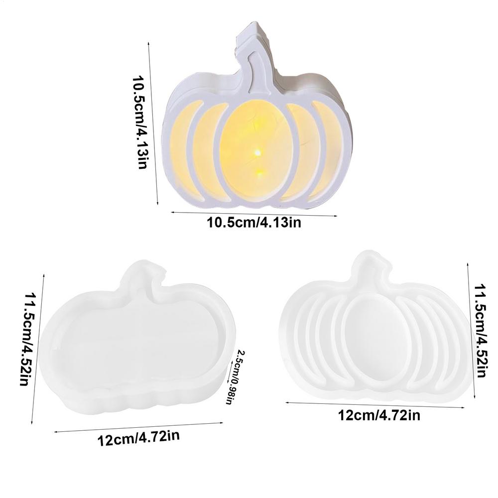 Molds For Crafts 2 Pieces Drip Glue Pumpkin Molds Halloween Decoration Atmosphere Lamp Craft For Home Hobbyists Kids Beginners