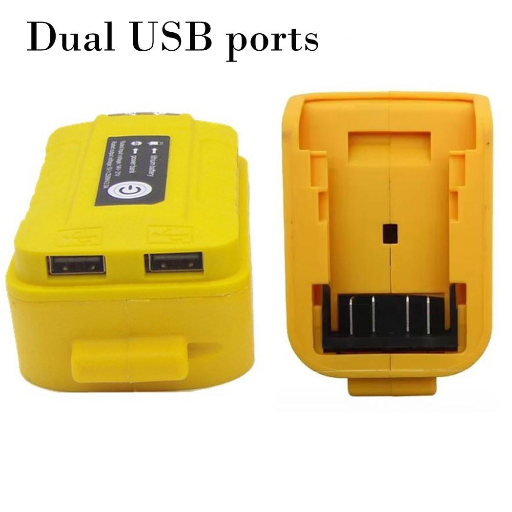 

Двойной USB адаптер для аккумуляторов для Dewalt Для DCB203 Для DCB200 со светодиодным индикатором