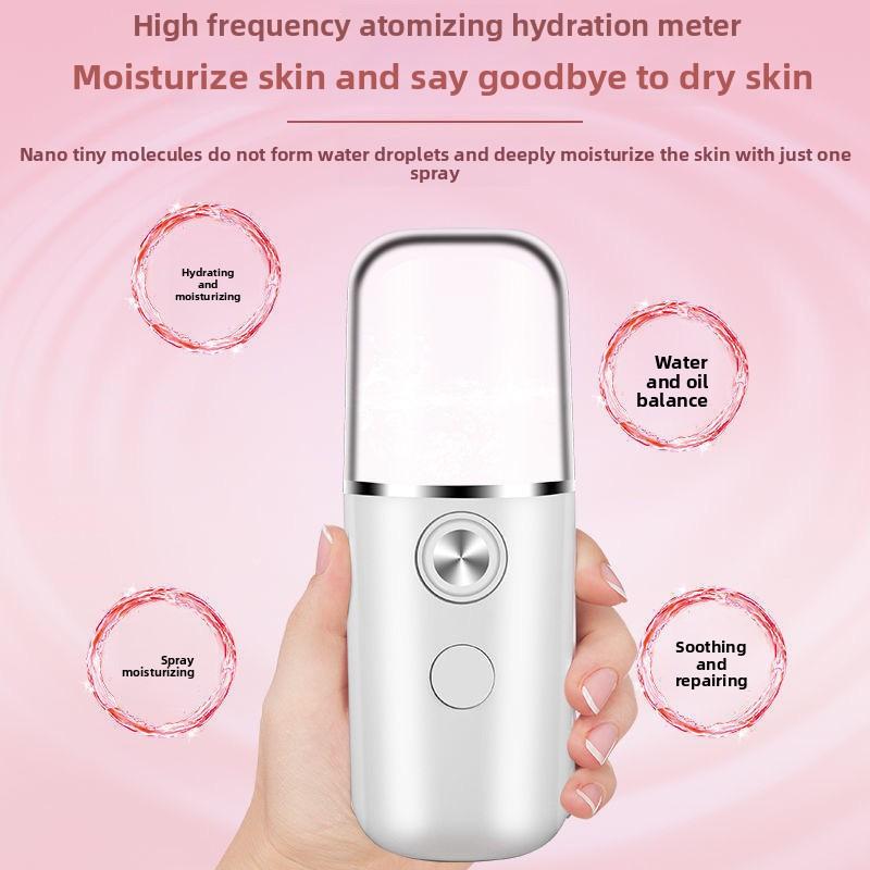 Portable Nano Mist Facial Hydrator Rechargeable Cooling Spray For Skin Moisturizing Refreshment