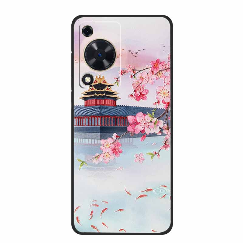 3D Emboss Case For Huawei Nova Y72s Y63 Y72 12s Pura 70 Pro Ultra P60 Pro Phone Case Y 72 S Y 63 Black Silicone Soft Back Cover