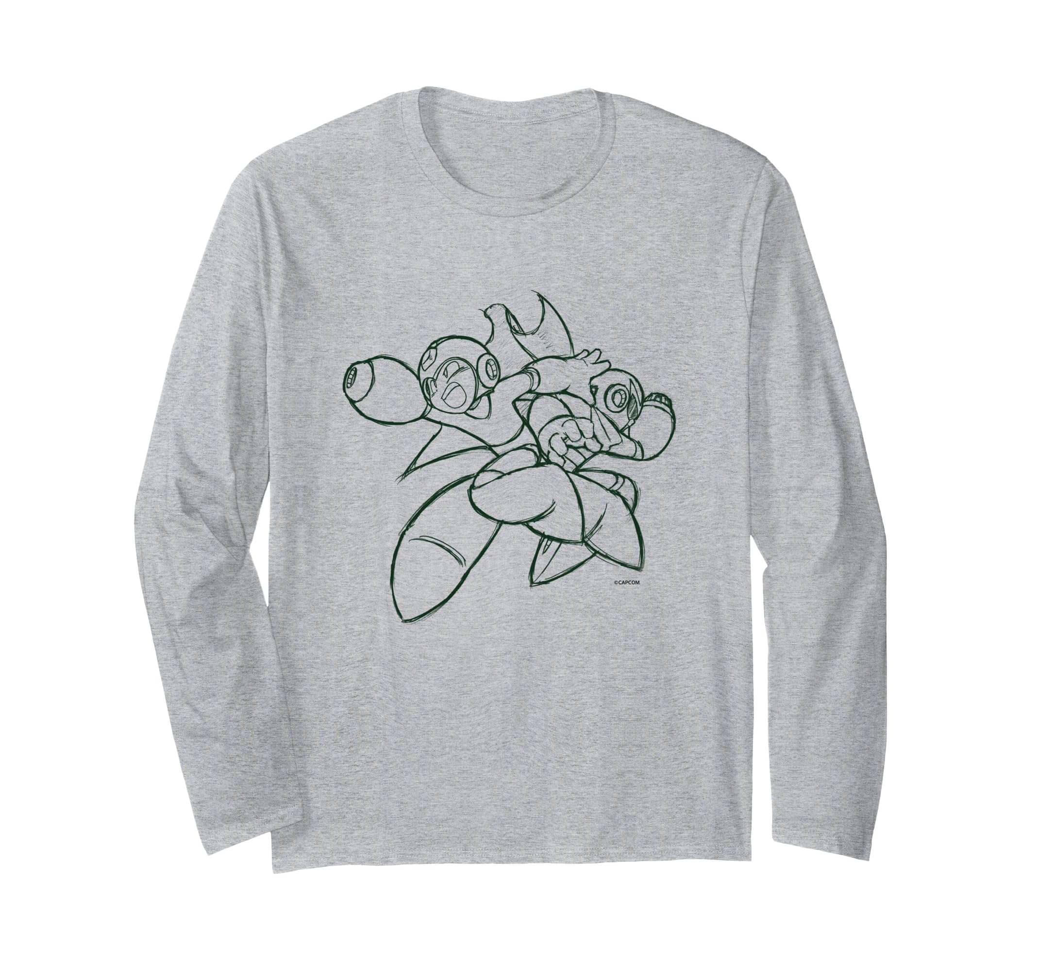 

Мегамен против. Блюз (В) Футболка с длинным рукавом