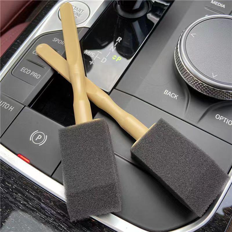 4PCS Car Air Conditioning Vent Cleaning Brush Interior Cleaning Tool Dust Removal Sponge Gap Brush