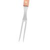 Stainless Steel Meat Fork with Wood Handle, Cooking BBQ Fork, Grill Steak for