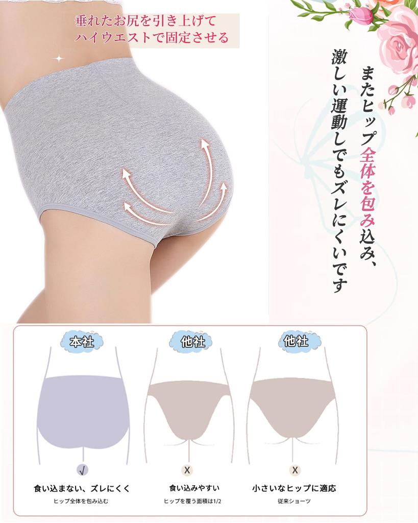 VICHERIA Pure Breathable and Flattering Deep Postpartum Pelvic Shapewear Women's High-Waisted Panties, Cotton, Stretchy, Panties, Coverage, Support,