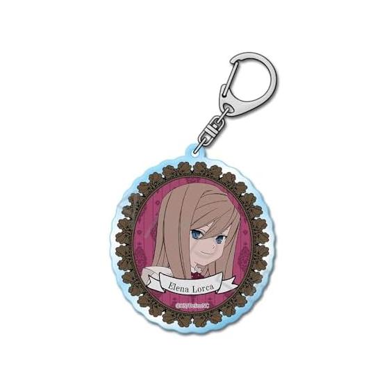 TRUMP Series TV Anime  Delico s Nursery  [Elena Lorca] Acrylic Keychain I One Point Clear Acrylic Approx. 7cm Square or Less
